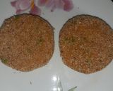 A picture of step 4 of Aloo tikki burger.
