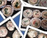 A picture of step 4 of Ladybirds Mini Quiches ..