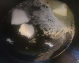 A picture of step 2 of Hoe Cakes (Fried Cornbread).
