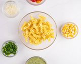 A picture of step 1 of Cold Pesto Salad Recipe.