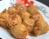 A picture of step 4 of Yam balls.
