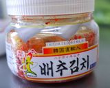 A picture of step 8 of Kimchi Burger with Korean Seaweed Sauce.