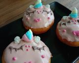 Foto langkah ke 12 dari resep Donat Labu Kuning Unicorn Tanpa Ulen 🍩🎃🦄.
