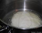 A picture of step 1 of Persian cabbage rolls.