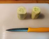 Foto del paso 1 de la receta Falso sushi de pepino, salmón y atún