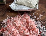 A picture of step 2 of Crab Rangoon Stuffed Hawaiian Rolls.