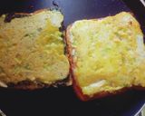 A picture of step 6 of Spinch layer moong daal sandwhich.