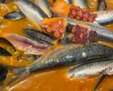 Foto del paso 2 de la receta: Arroz meloso de boquerones y pulpo 🐙