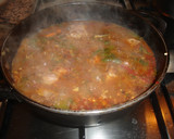 Foto del paso 7 de la receta: Conejo con salsa de la huerta y pimientos secos