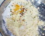 A picture of step 1 of Makki ki Roti.