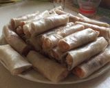 A picture of step 4 of Bún Chả Giò (Vietnamese Spring Roll Noodle Bowl).
