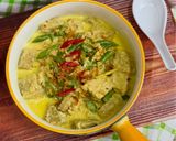 Foto langkah ke 4 dari resep Gulai Tempe Buncis Ayam Giling.