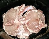 A picture of step 1 of Rita's crock pot chops.