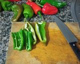Foto del paso 1 de la receta: Pimientos caseros asados al horno