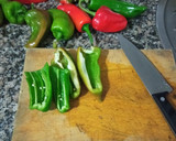 Foto del paso 1 de la receta: Pimientos caseros asados al horno