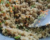 A picture of step 4 of Quinoa pulao.