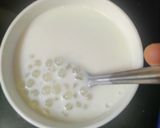 A picture of step 4 of Sabudana Kheer.