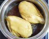 A picture of step 3 of A Summertime Dish! Light Simmered Chicken Breast Tenderized with Vinegar.