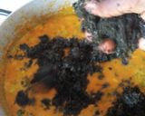 A picture of step 3 of Shuwaka/Bitterleaf and groundnut soup.