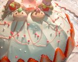A picture of step 15 of For Girls' Day Festival Hishimochi-style No-Bake Cheese Cake.
