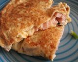 Foto del paso 8 de la receta: Omelette con cebollín y jamón o queso