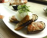A picture of step 8 of Japanese-Style Stuffed Eggplants.
