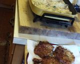 A picture of step 5 of Razor Clam and Zucchini Fritters with my Avocado Sauce.