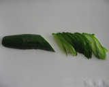 A picture of step 1 of Cucumber Stir-Fry.