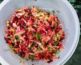 A picture of step 3 of Curd Veggie Salad.