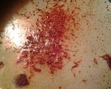 A picture of step 2 of Saffron rice and ham.