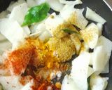 A picture of step 3 of Babugoshas khatti meethi sabji.