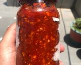 A picture of step 5 of Schezwan sauce#myfirstrecipe.