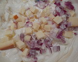 Almás- füstölt sajtos kukoricasaláta recept fázis 1 fotója