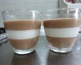 A picture of step 7 of Fluffy Chocolate & Cream Bavarois.