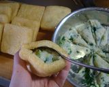 A picture of step 3 of Macrobiotic Fried Usu-age with Taro Potato.