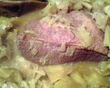 A picture of step 8 of Drunken cornbeef and cabbge.
