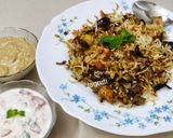 A picture of step 6 of Hyderabadi Veg Dum Biryani.