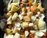 A picture of step 1 of Vegetable soup.