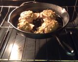 A picture of step 4 of Garlic Rosemary Pan Baked Chicken.