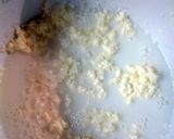 A picture of step 2 of homemade butter and butter milk.