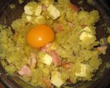 A picture of step 7 of Sweet Potato Croquettes with Cheese and Bacon.