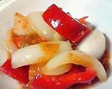 A picture of step 6 of Onion and Bell Pepper Miso Stir Fry - Great in Bentos.