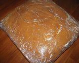 A picture of step 15 of Castella Made in a Newspaper Mold.