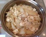 A picture of step 10 of Kenchin Simmered Daikon Radish and Firm Tofu.