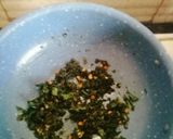 A picture of step 5 of Pudina rice.