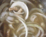 A picture of step 4 of Onion Soup with Pancetta.