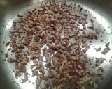 A picture of step 2 of Four cheese penne with mushrooms, pancetta and toasted walnuts.