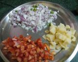A picture of step 1 of Potato poha.