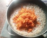 A picture of step 3 of Carrot Barfi.
