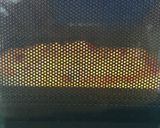 A picture of step 6 of Raw Salmon Pizza with Cheese and Nori.